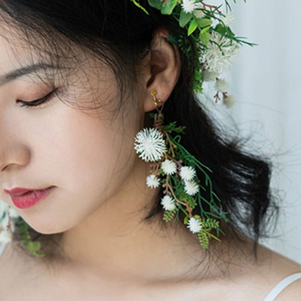 Girls' Wedding Floral Bridal Ear Clip